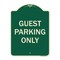 Signmission Designer Series-Guest Parking Only, Green Heavy-Gauge Aluminum, 24" x 18", G-1824-9972 A-DES-G-1824-9972 - alternate 1